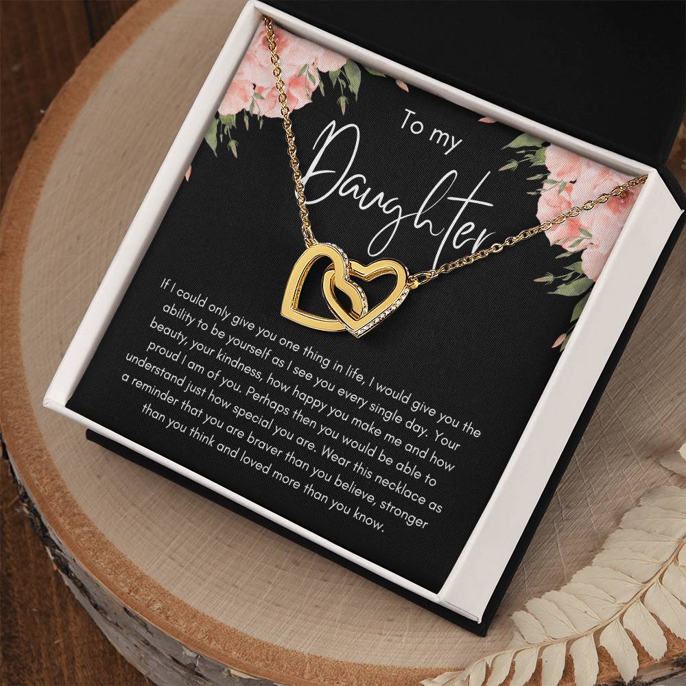 To My Daughter | Interlocking Hearts Necklace